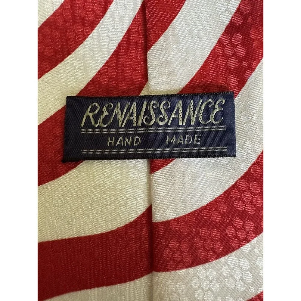Vintage Statue Of Liberty, America Flag Necktie Tie Renaissance Hand Made 59”x4”